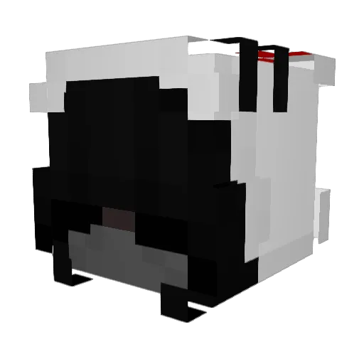 awetrycv Minecraft avatar head, 3D render