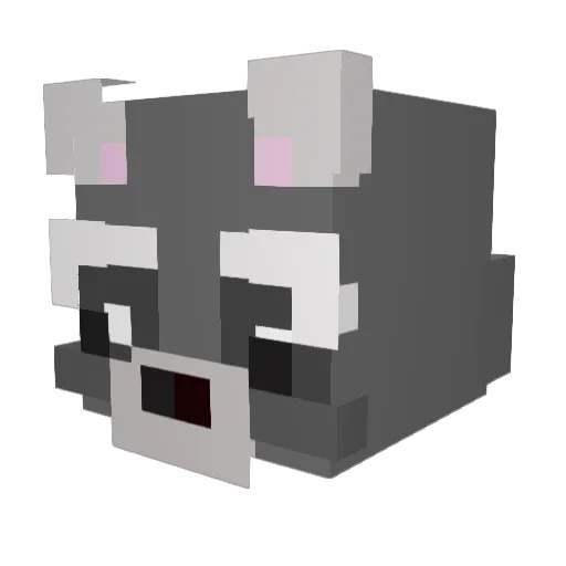 awezed Minecraft avatar head, 3D render