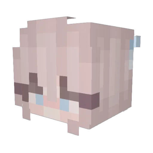 awfs Minecraft avatar head, 3D render