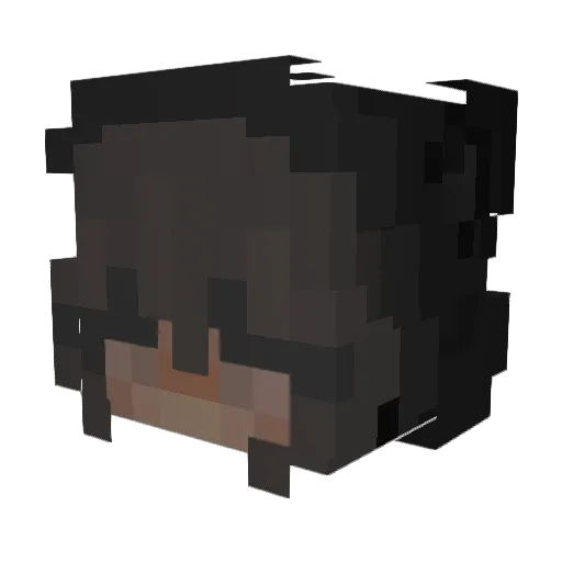 awfulkitten Minecraft avatar head, 3D render