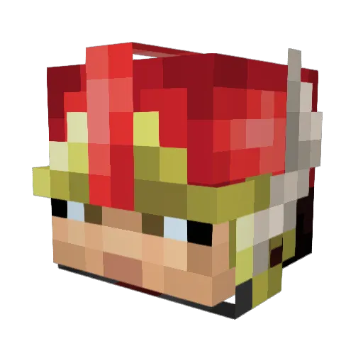awfullybusy Minecraft avatar head, 3D render