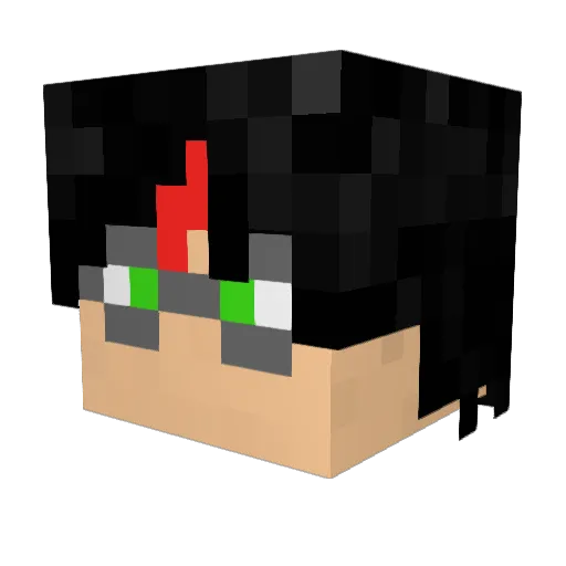 awhite2 Minecraft avatar head, 3D render
