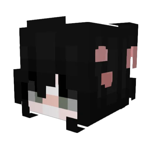 awhlvci Minecraft avatar head, 3D render