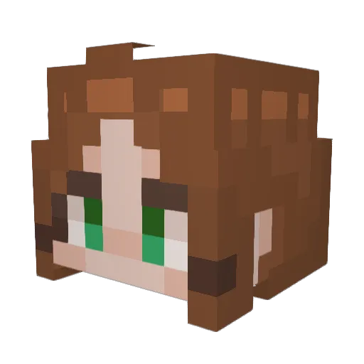 awhvex Minecraft avatar head, 3D render
