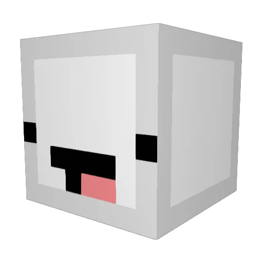 awif_ Minecraft avatar head, 3D render