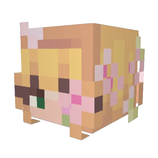 awildavess Minecraft avatar head, 3D render
