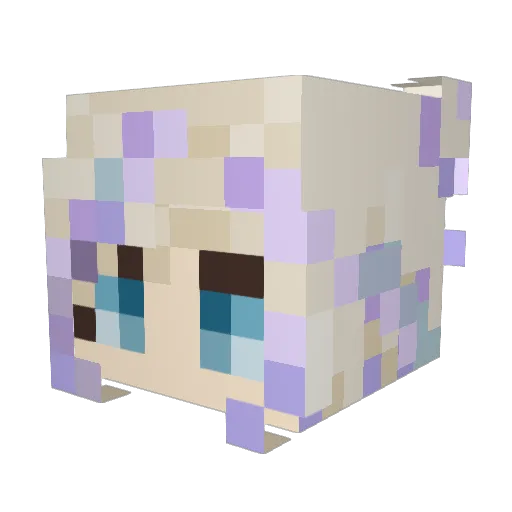 awildhen Minecraft avatar head, 3D render
