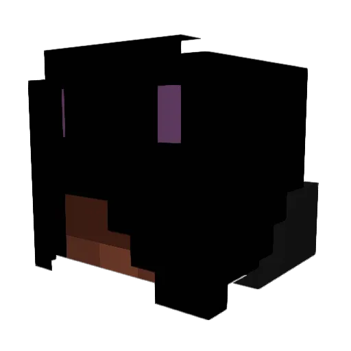 awitchescvrse Minecraft avatar head, 3D render