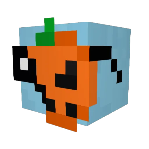 awj1021 Minecraft avatar head, 3D render
