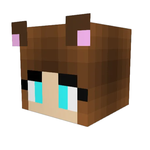 awk_alejandra Minecraft avatar head, 3D render
