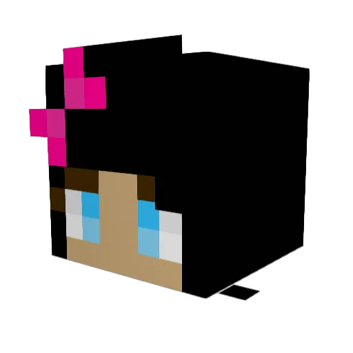 awkotawko Minecraft avatar head, 3D render