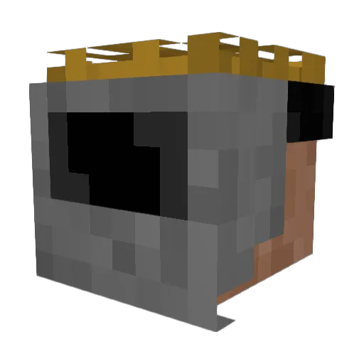 awktech Minecraft avatar head, 3D render