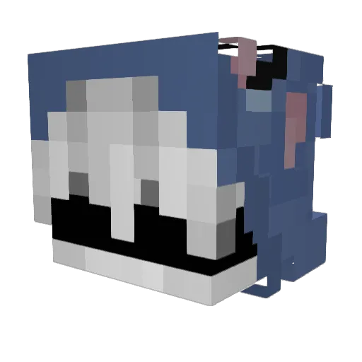awkw4rd Minecraft avatar head, 3D render