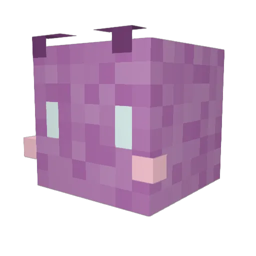 awkwardbigfoot Minecraft avatar head, 3D render