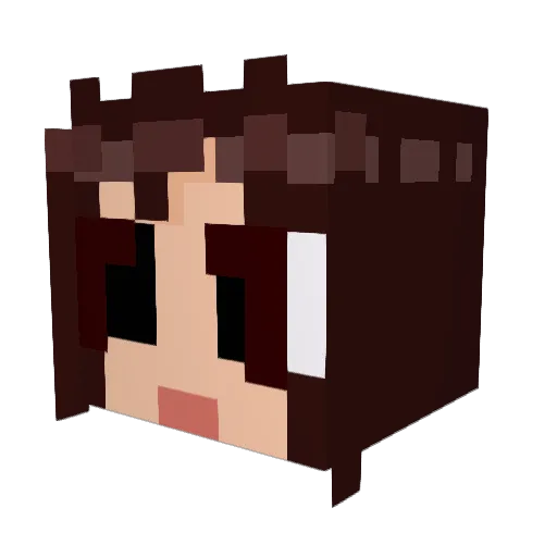 awmagawd Minecraft avatar head, 3D render