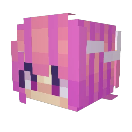 awmes Minecraft avatar head, 3D render
