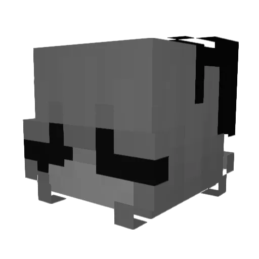 awnxiii Minecraft avatar head, 3D render