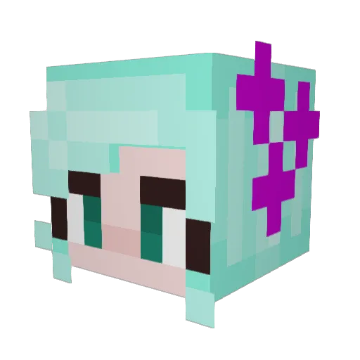 awolusky Minecraft avatar head, 3D render
