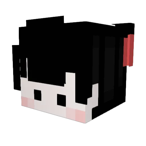 awomy Minecraft avatar head, 3D render