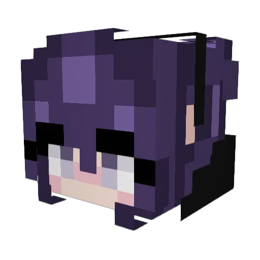 awooo0 Minecraft avatar head, 3D render