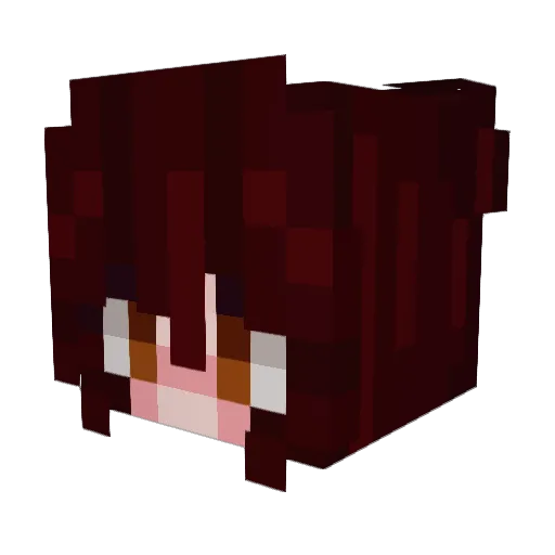 awoosaa Minecraft avatar head, 3D render