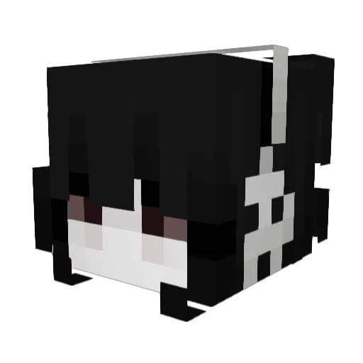 awour Minecraft avatar head, 3D render