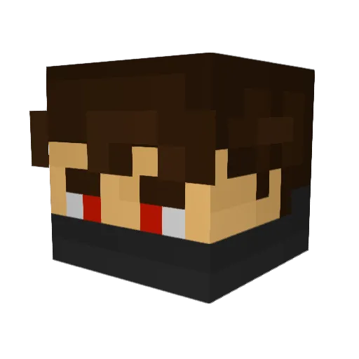 awsomeblades Minecraft avatar head, 3D render