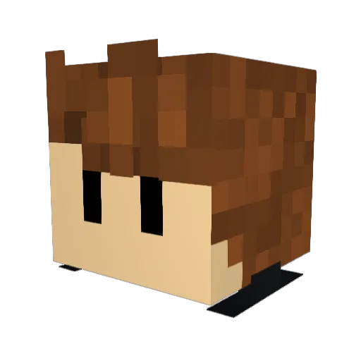 awsomness_1020 Minecraft avatar head, 3D render