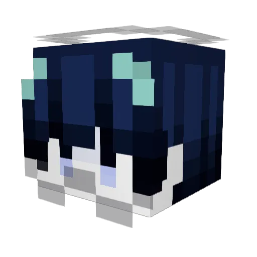 awtch Minecraft avatar head, 3D render