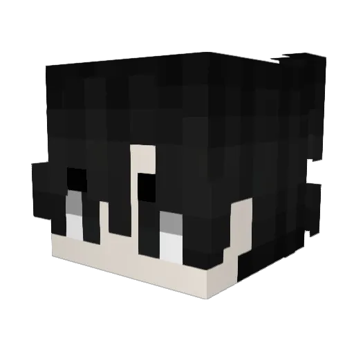 awusi Minecraft avatar head, 3D render
