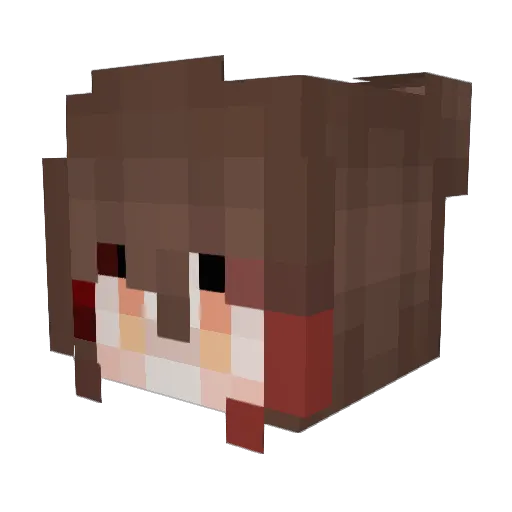 awuzhere Minecraft avatar head, 3D render
