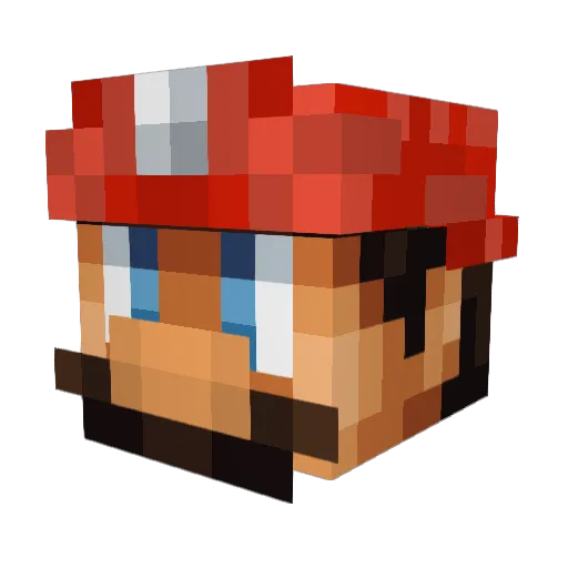 awwdq Minecraft avatar head, 3D render