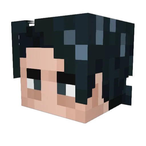 awwuwis Minecraft avatar head, 3D render