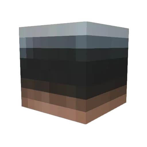 ax1dm Minecraft avatar head, 3D render