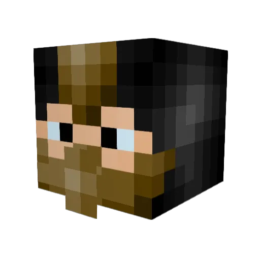 ax3xx Minecraft avatar head, 3D render