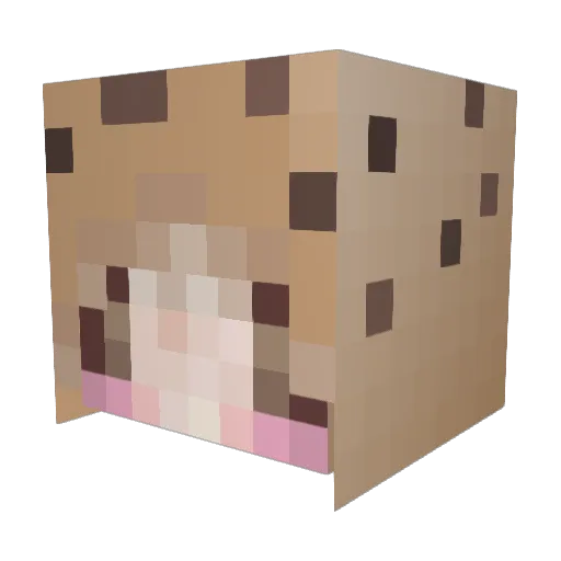ax__el Minecraft avatar head, 3D render