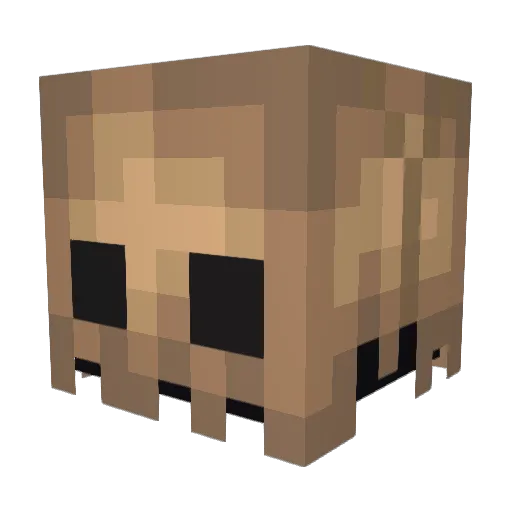 axalotru Minecraft avatar head, 3D render