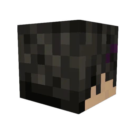 axaoW Minecraft avatar head, 3D render