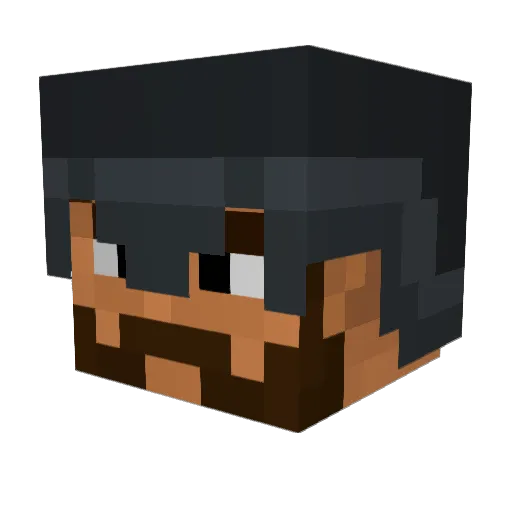 axbel Minecraft avatar head, 3D render