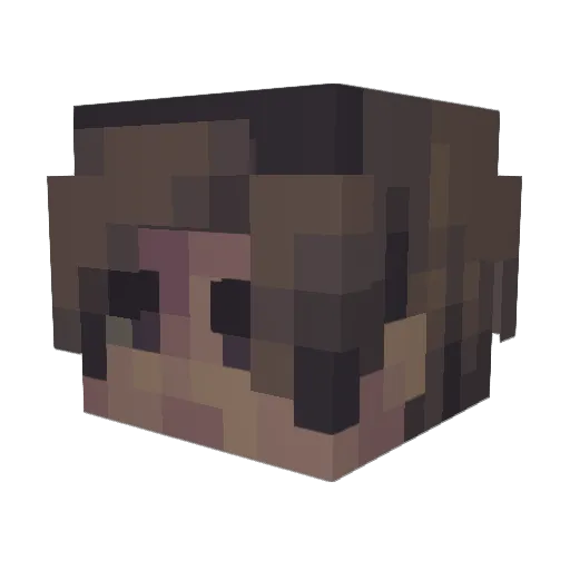 axciel Minecraft avatar head, 3D render