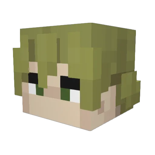 axel2929 Minecraft avatar head, 3D render