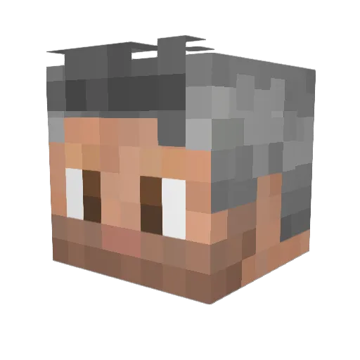 axel788 Minecraft avatar head, 3D render