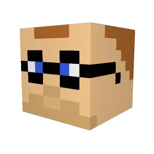 axel_kebab Minecraft avatar head, 3D render