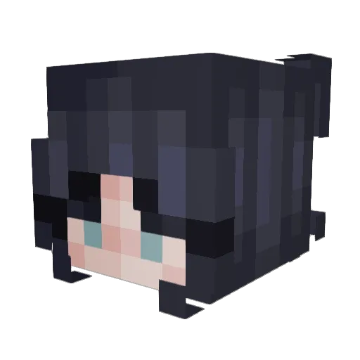 axelax Minecraft avatar head, 3D render