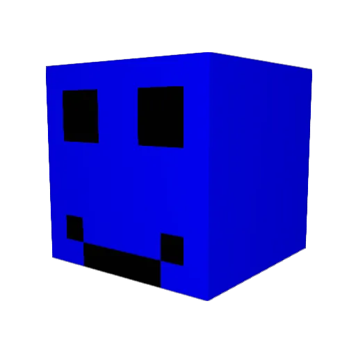 axelbeckman Minecraft avatar head, 3D render