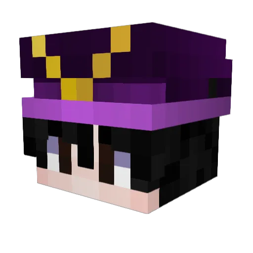 axelink Minecraft avatar head, 3D render