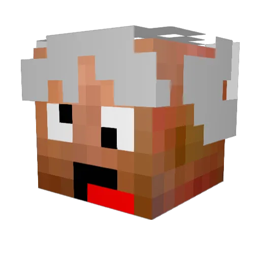 axelman40 Minecraft avatar head, 3D render