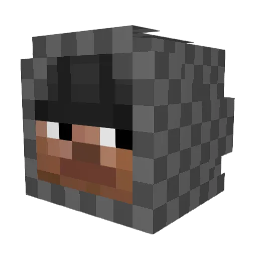 axelon5OO Minecraft avatar head, 3D render