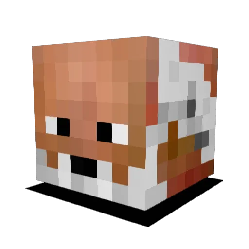 axelsi Minecraft avatar head, 3D render