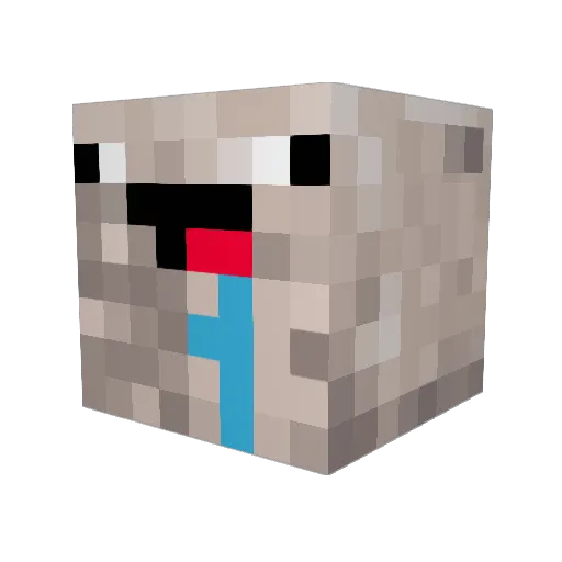 axelv1 Minecraft avatar head, 3D render